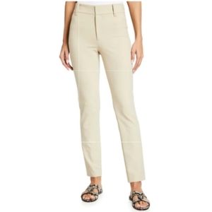 Vince High Waist Slim Pants Cream Size 10